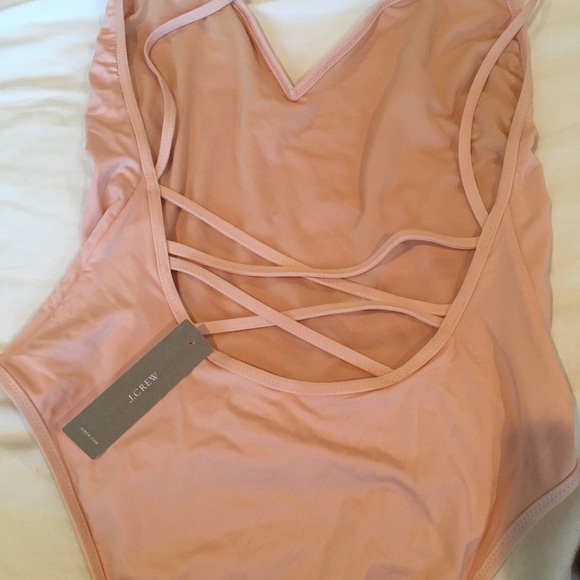 π J Crew Playa Crossback One Piece Misty Rose NWT - Picture 4 of 6